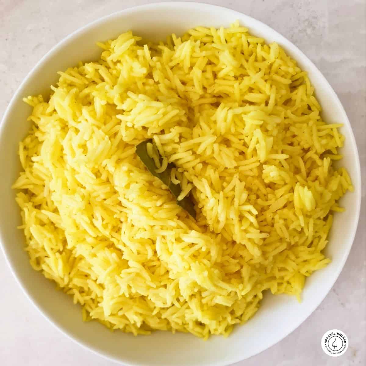 yellow spiced basmati rice