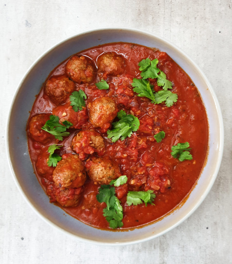 juicy meatballs in sauce