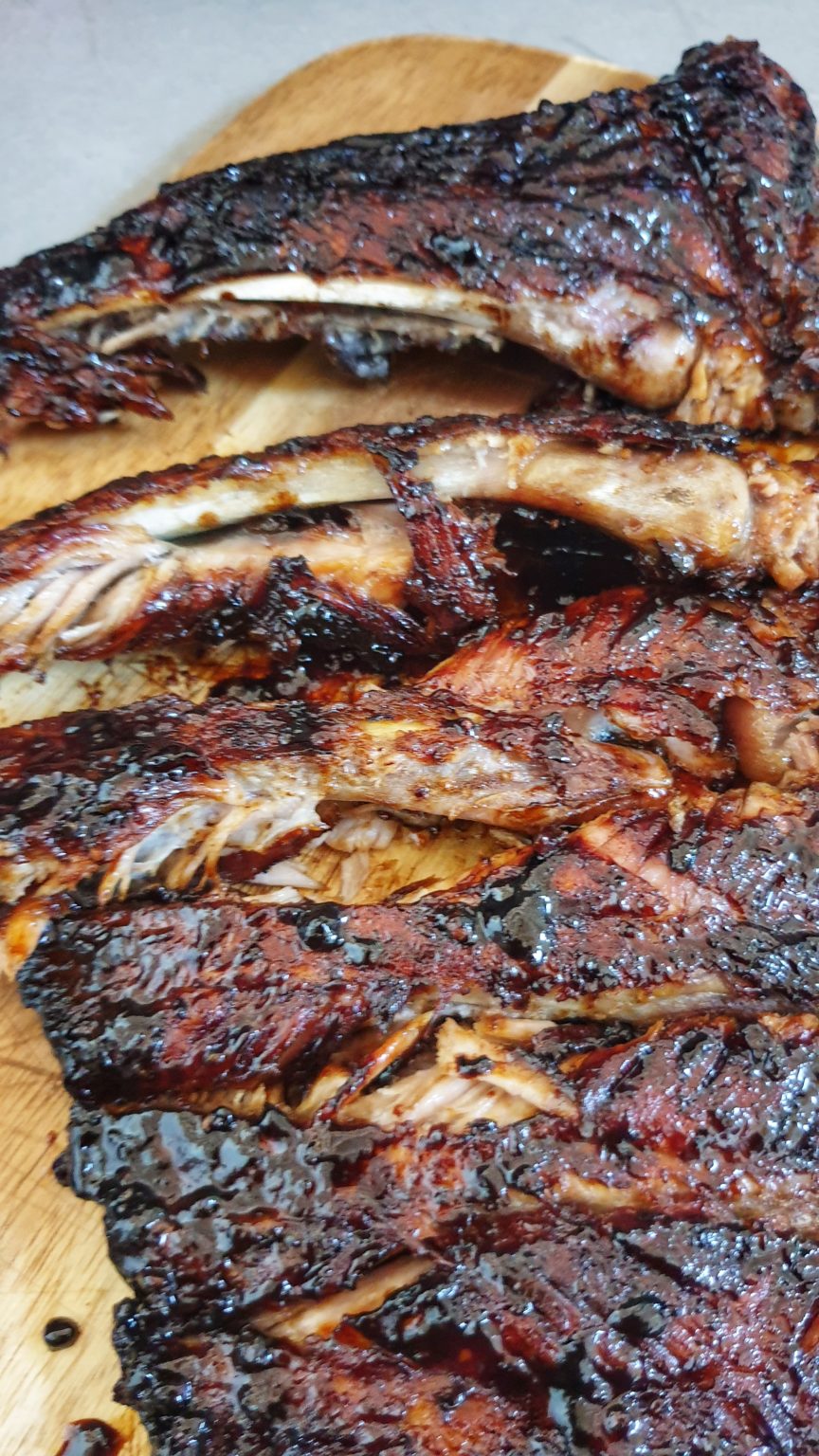 Pork Spare Ribs With A Homemade Balsamic Glaze