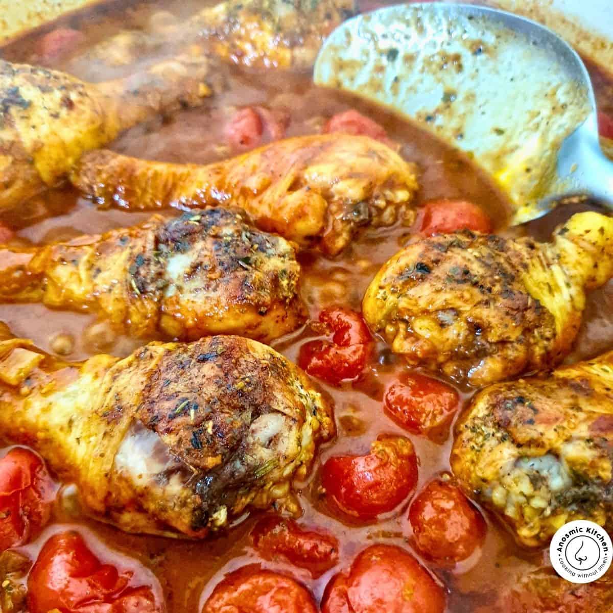 chicken in tomato sauce