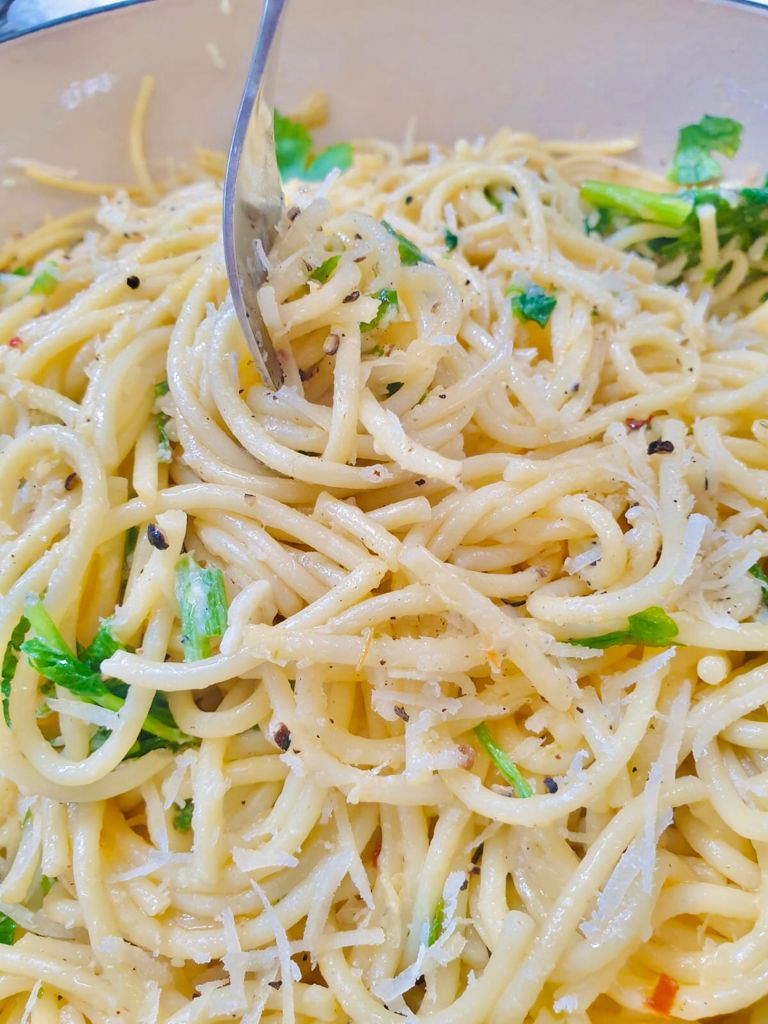 spaghetti aglio olio