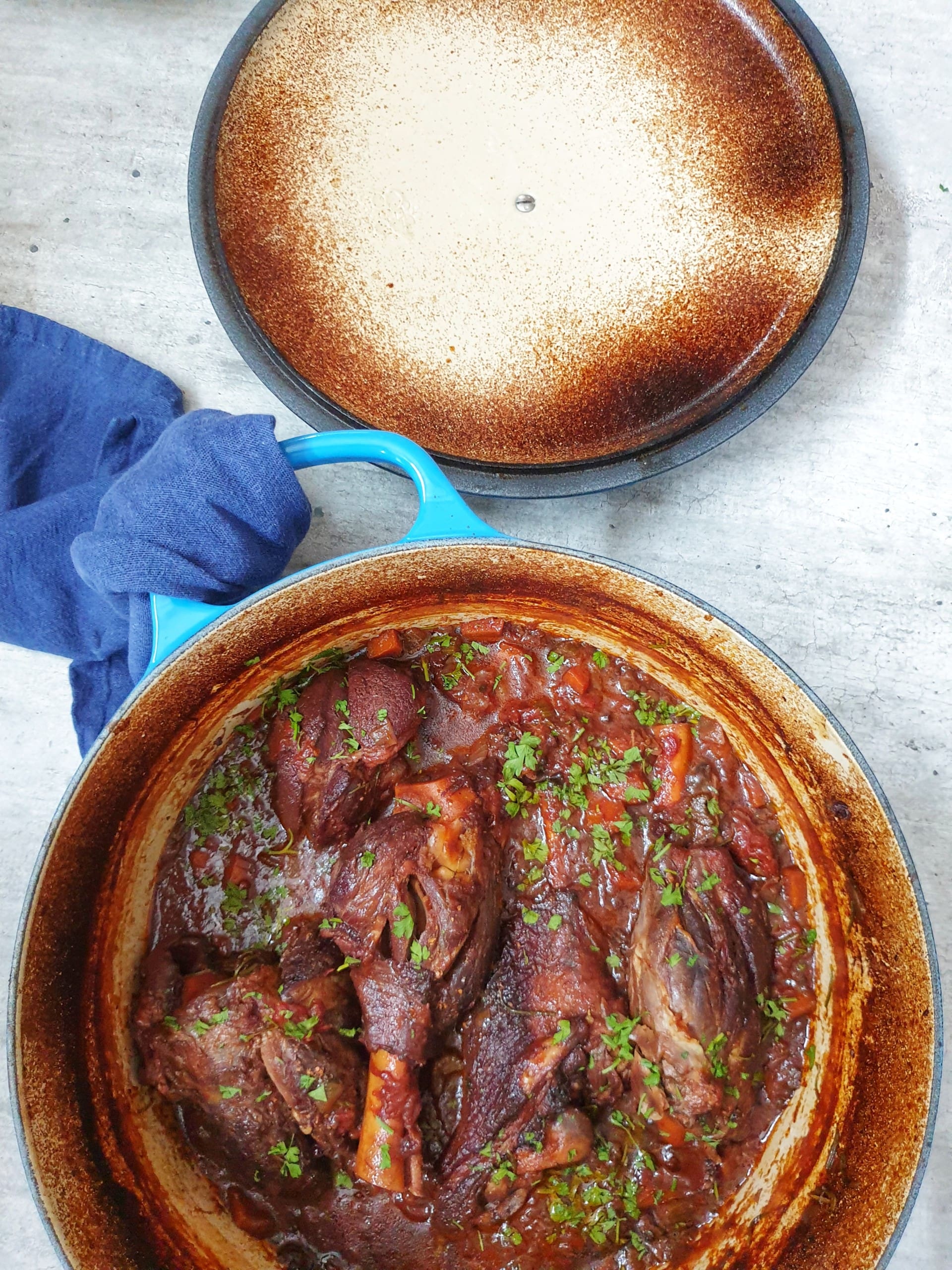 braised lamb shanks