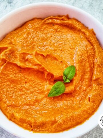 roasted red pepper dip.