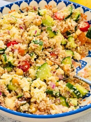 tuna couscous no mayo salad