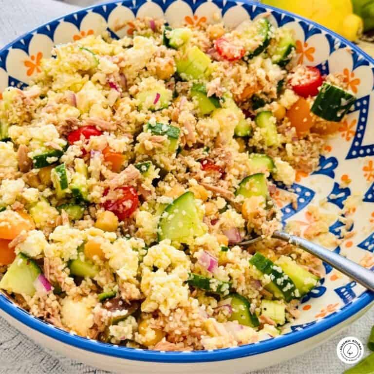 tuna couscous no mayo salad