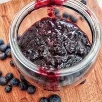 homemade blueberry jam