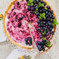 blueberry cream tart