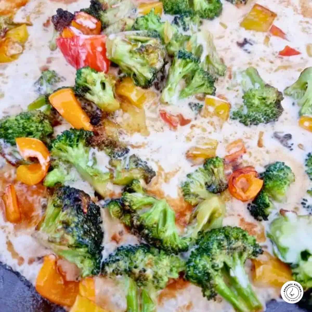 creamy veg tofu broccoli