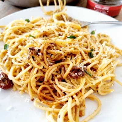spaghetti anchovy