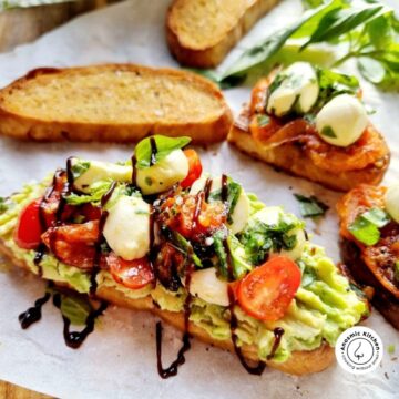 avocado-caprese-salad-on-toast