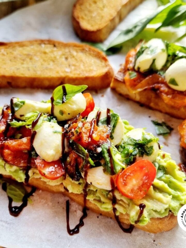 avocado-caprese-salad-on-toast