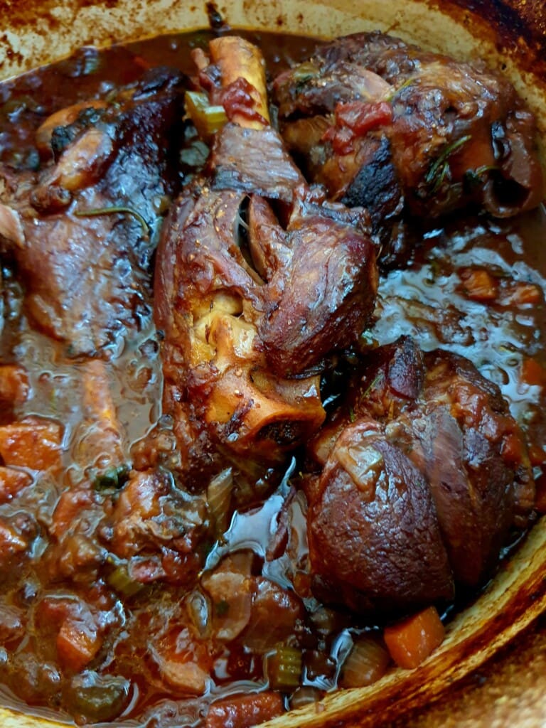 braised lamb shanks