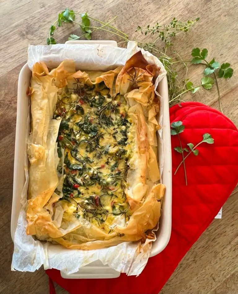 vegetable tart with phyllo