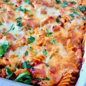 chicken pasta bake