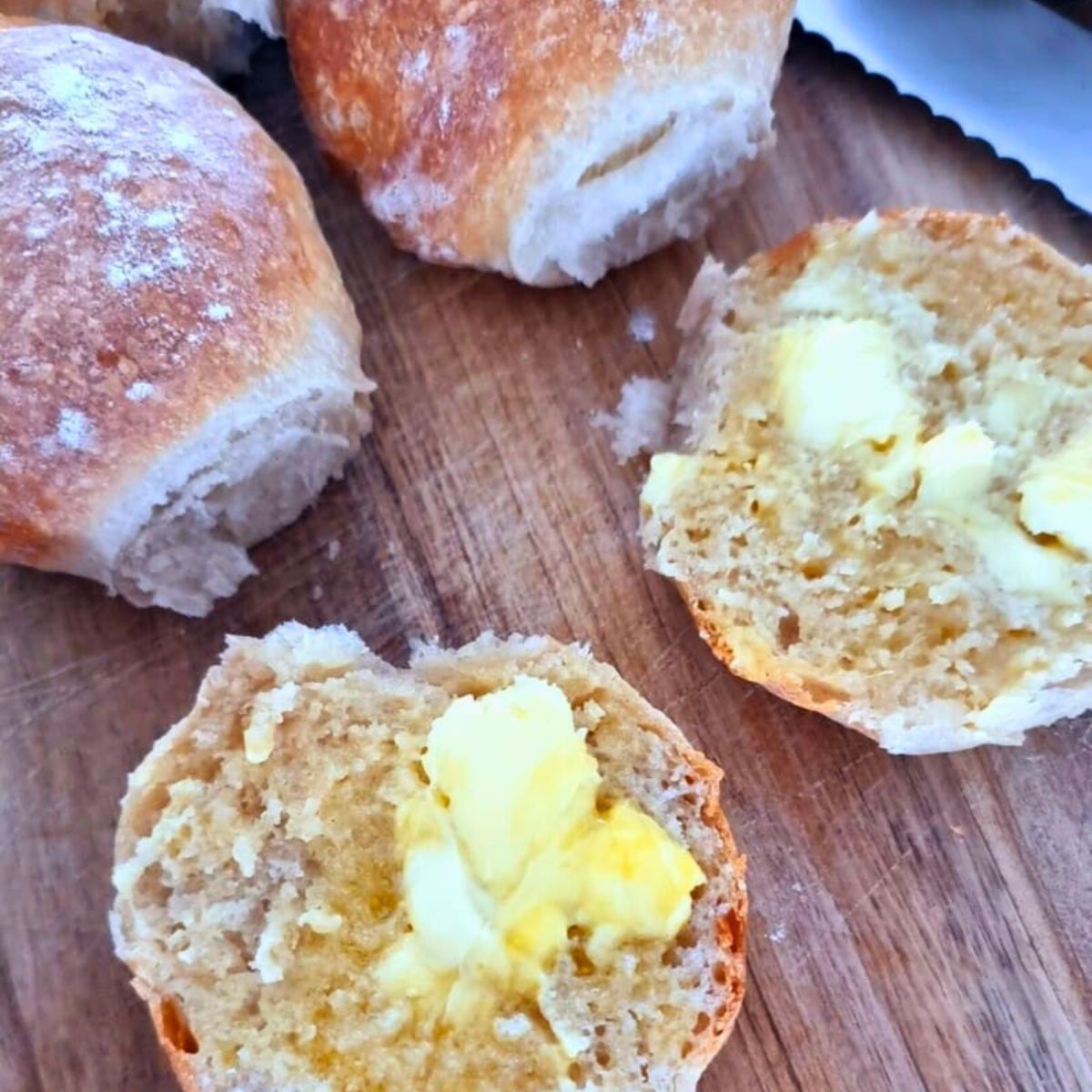 crusty bread rolls