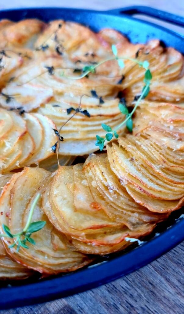 Potato Spirals With Thyme And Parmesan