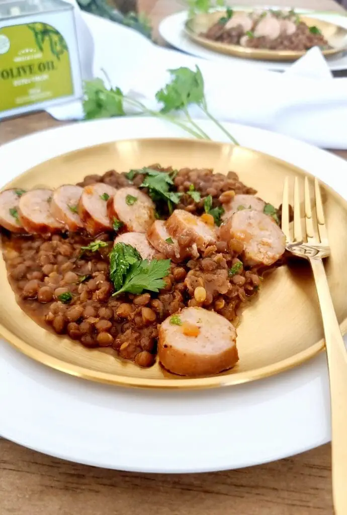lentils and sausage