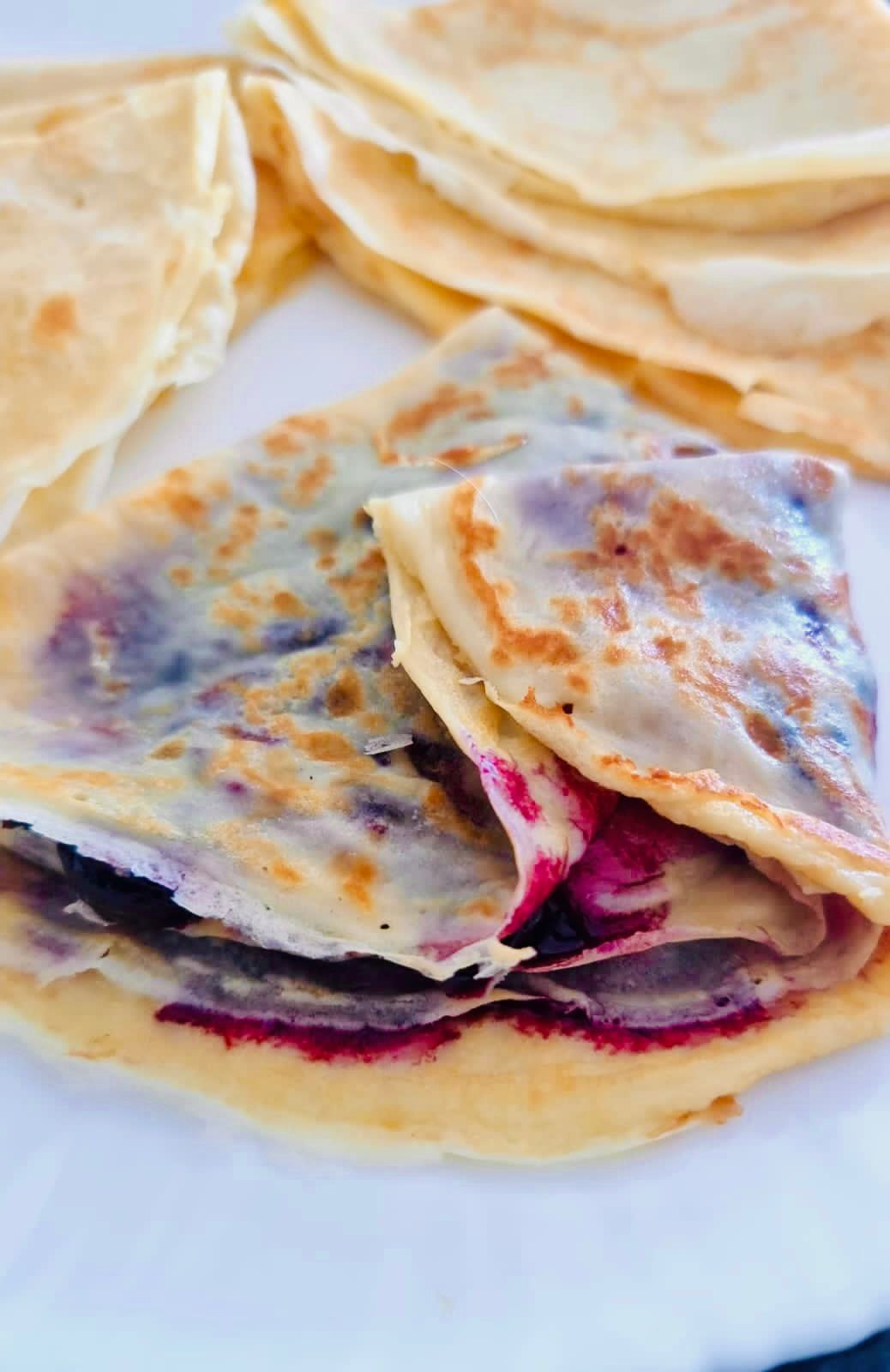 homemade crepes