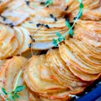 sliced roasted potatoes