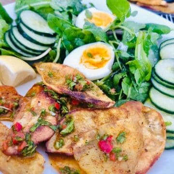 sweet potato chimichurri bowl