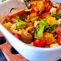 baked feta and tomato