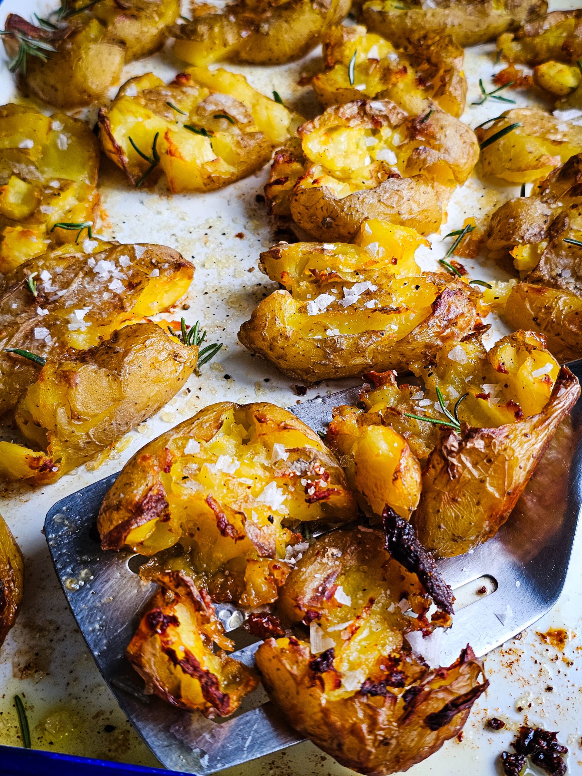 cheesy smashed potatoes recipe