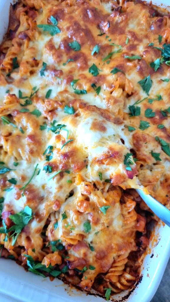 chicken pasta bake