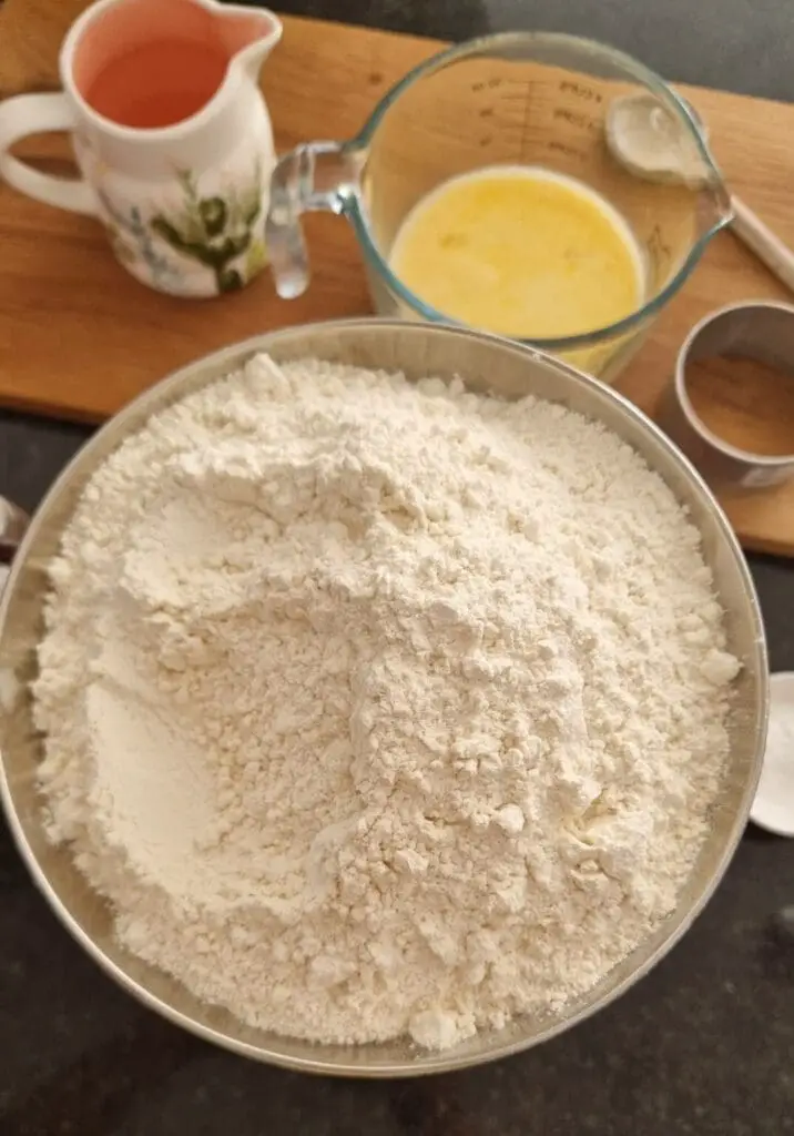 flour eggs milk for simple scones recipe