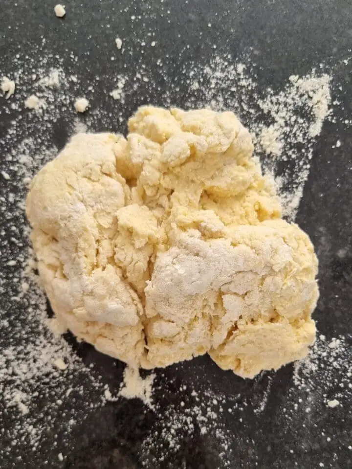 scone dough on kitchen counter top simple scones recipe