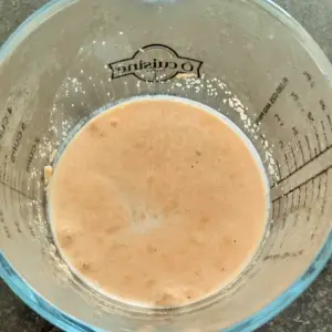 dry yeast in water
