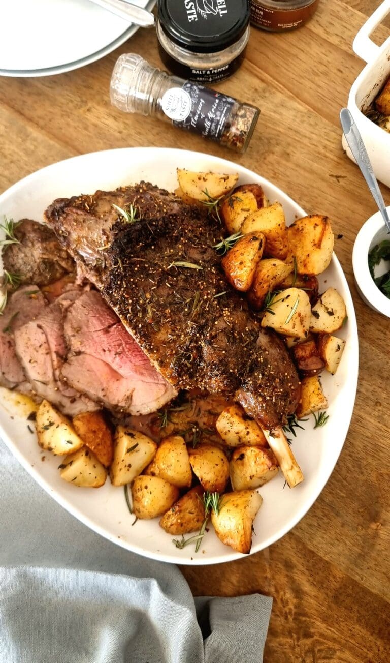 water bath lamb roast