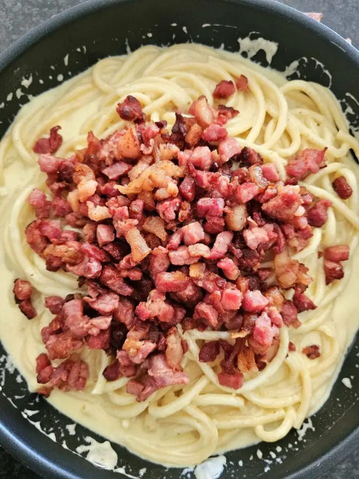 creamy bacon pasta 