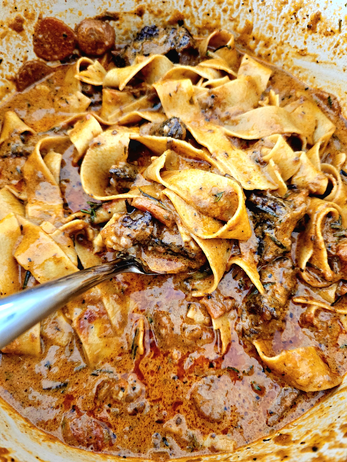 Creamy Beef Ragu And Pasta