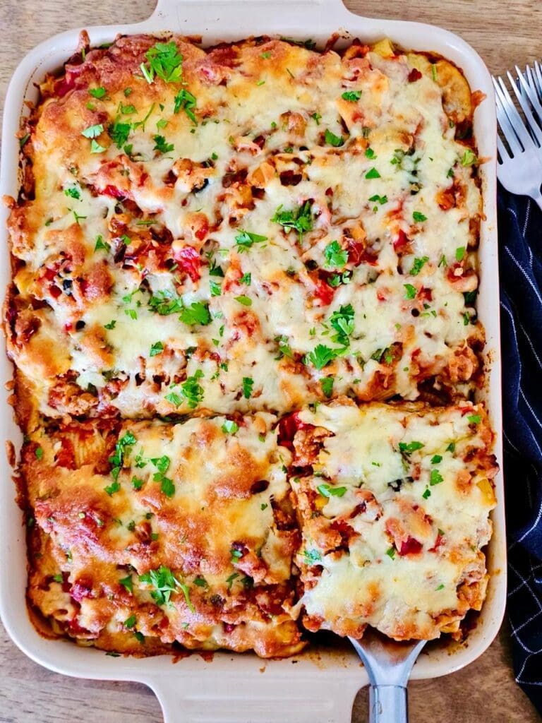 Lasagna Rigatoni Pasta Bake