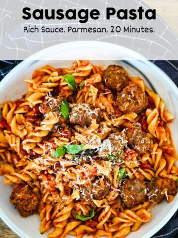 pasta with sausage and tomatoes