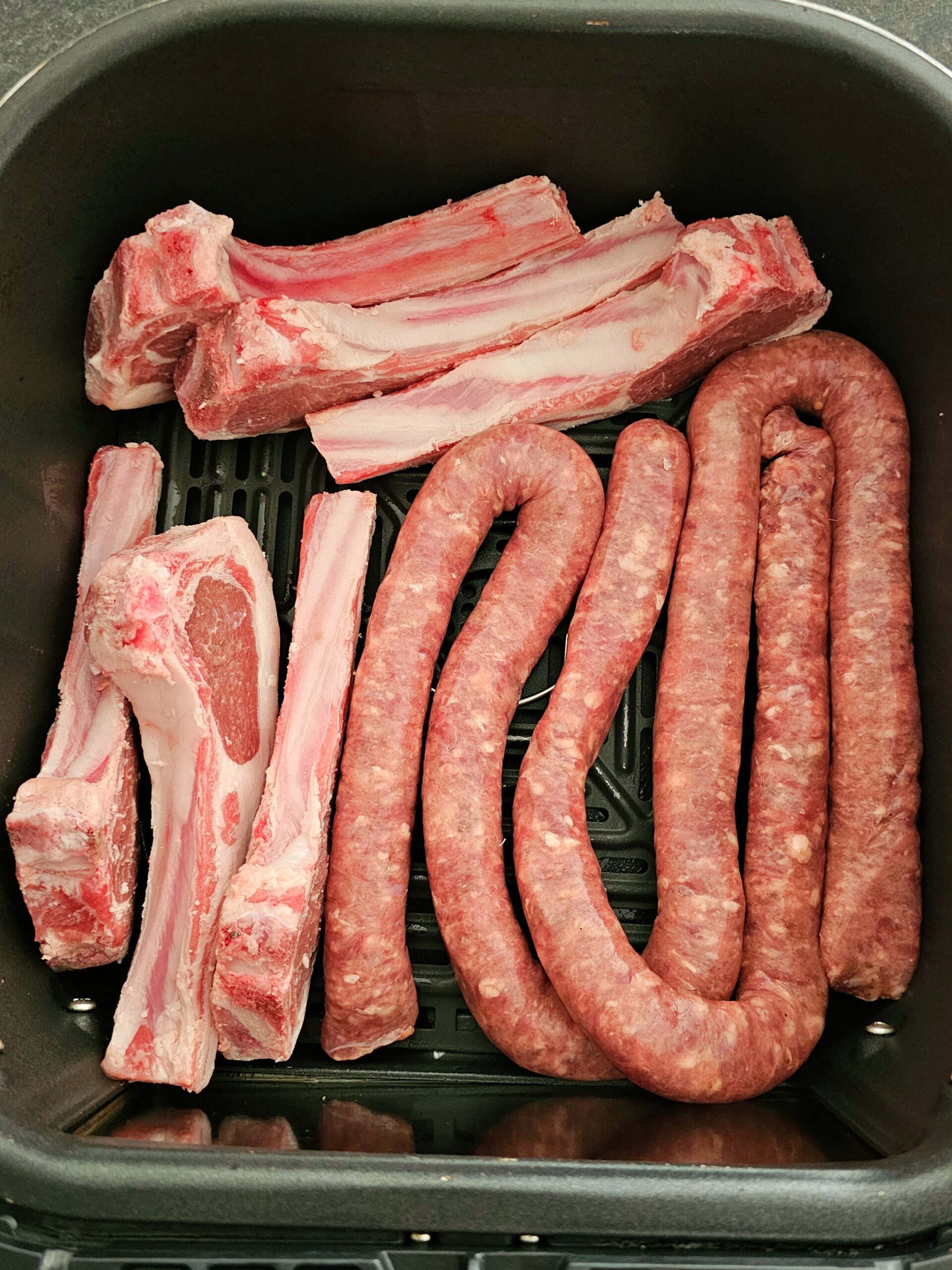lamb and sausage air fryer recipe