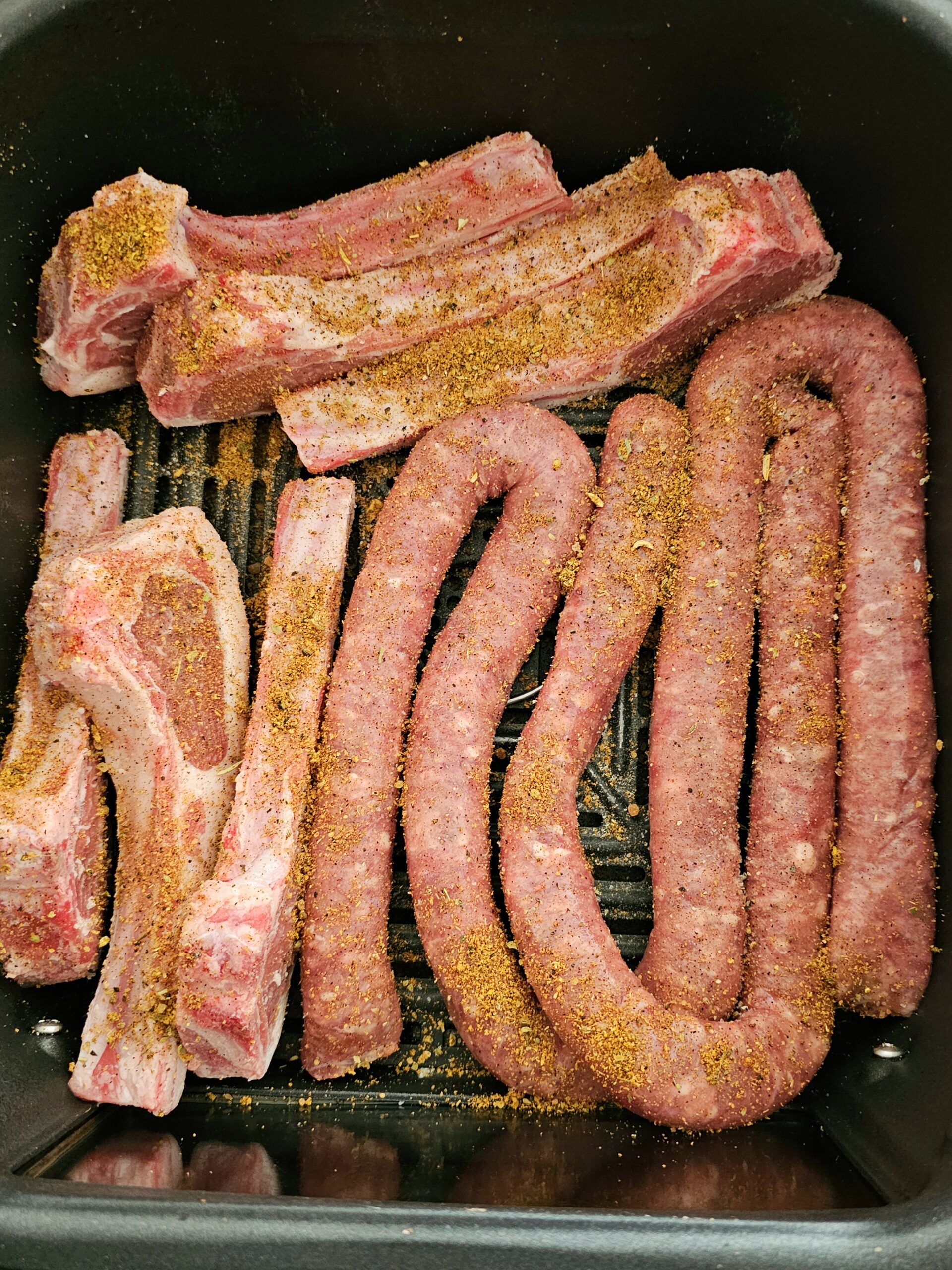 lamb and sausage air fryer recipe