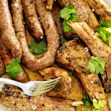 lamb and sausage air fryer recipe