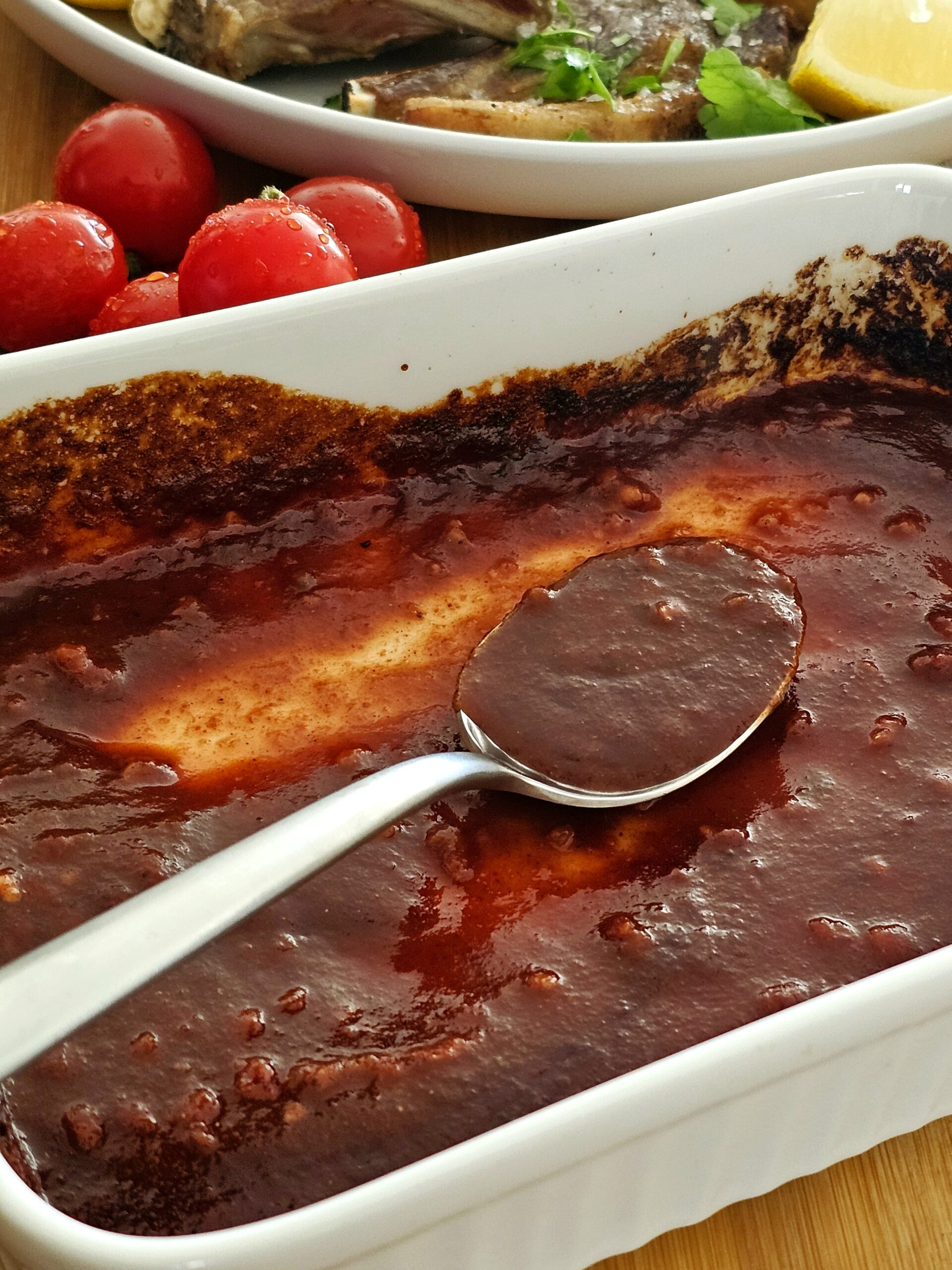 air fryer sauce and chops