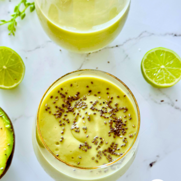 3 ingredient avocado smoothie without banana