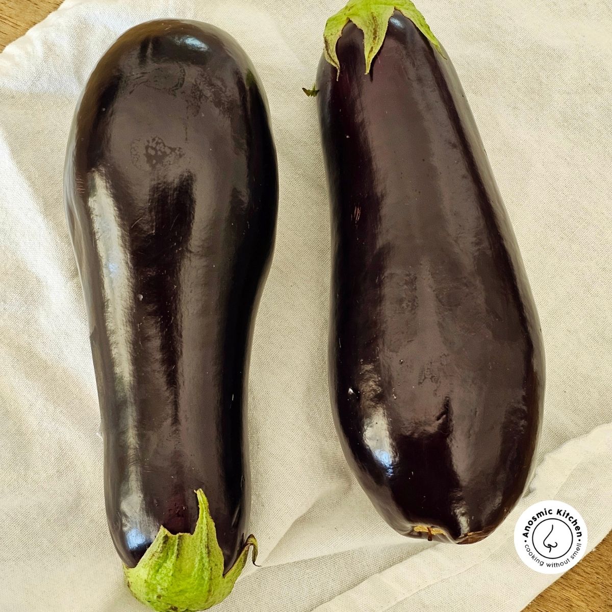 American globe eggplants