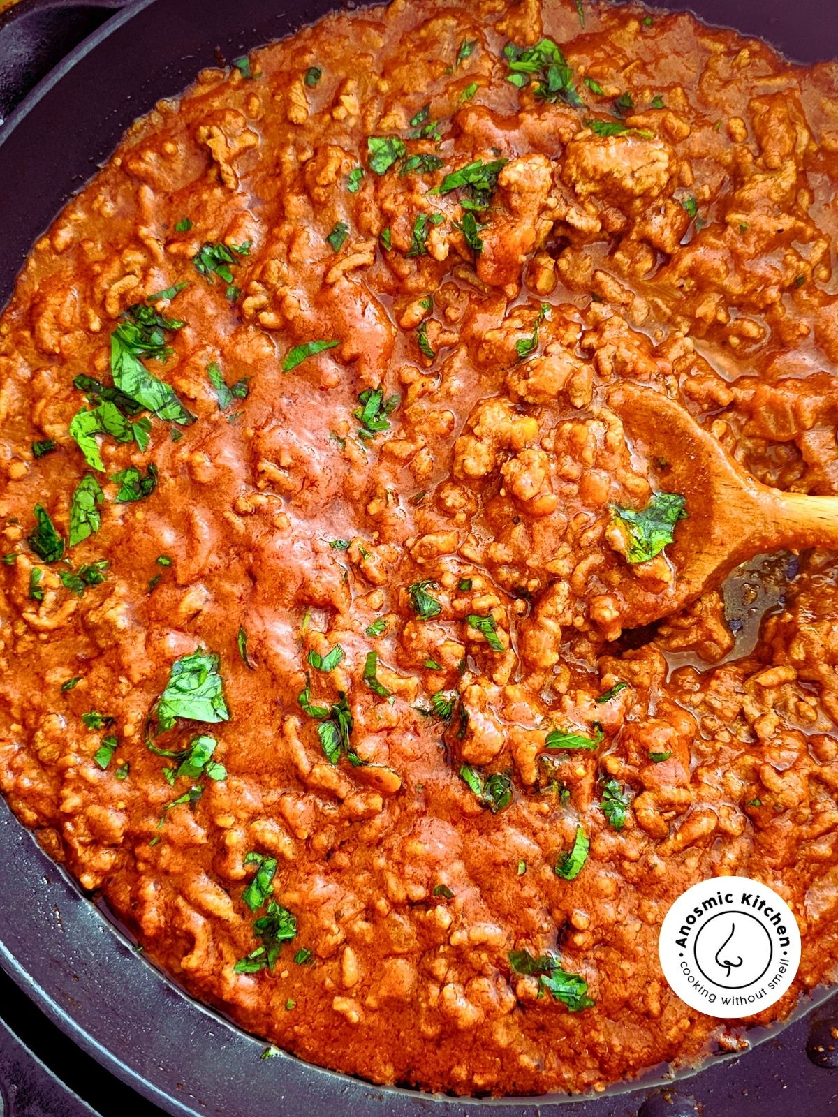 ground beef in tomato sauce involtini