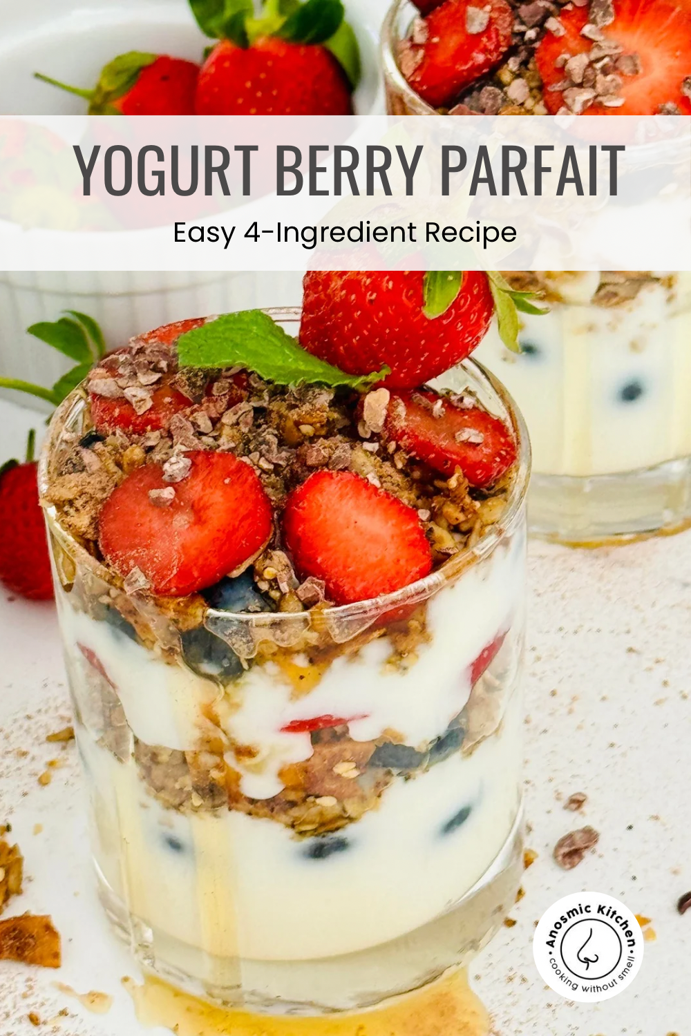 yogurt berry summer breakfast parfait