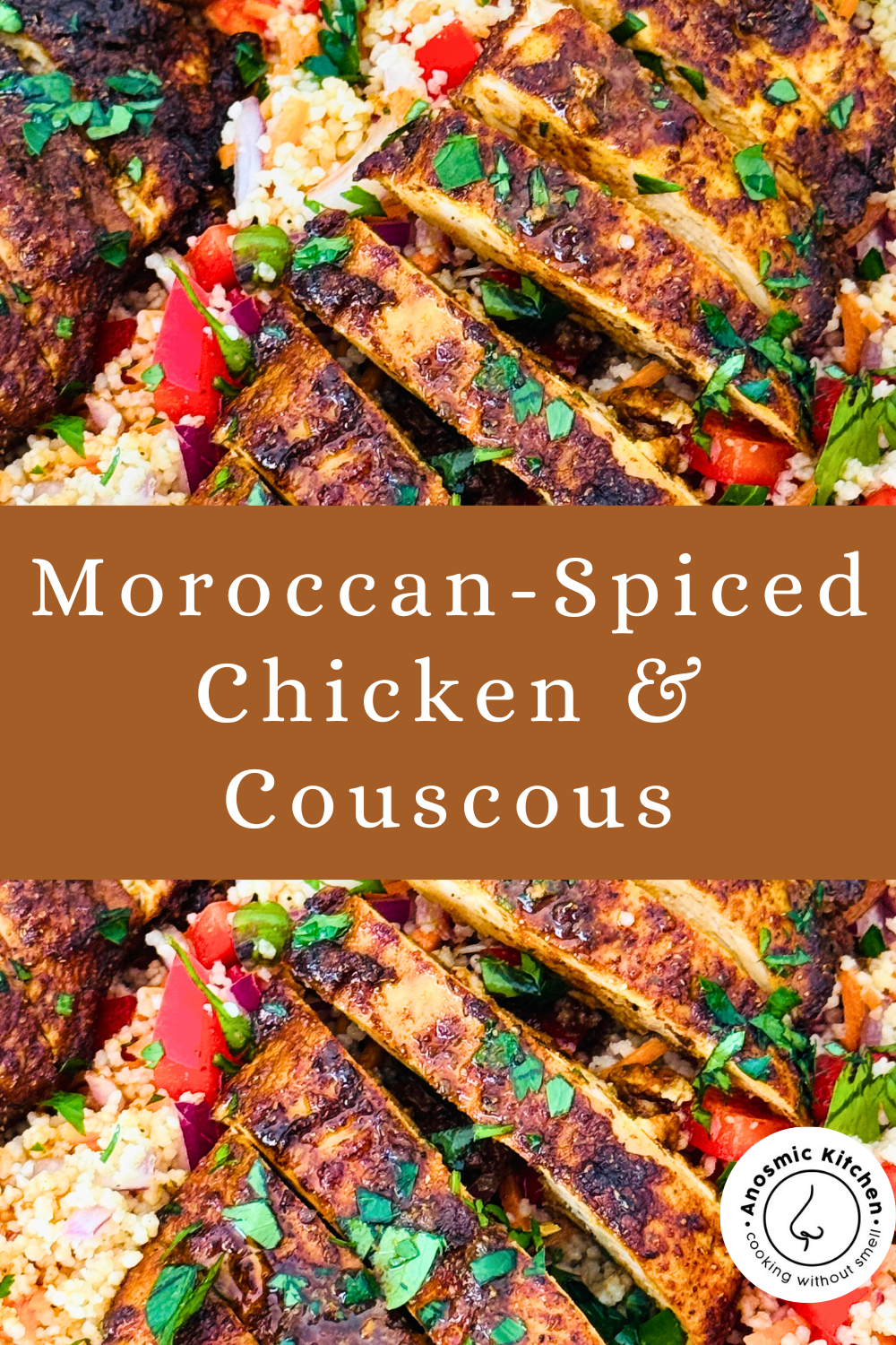 easy moroccan inspired couscous and chicken