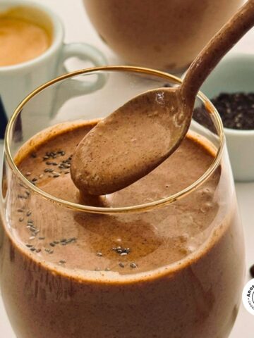 no banana almond butter coffee smoothie