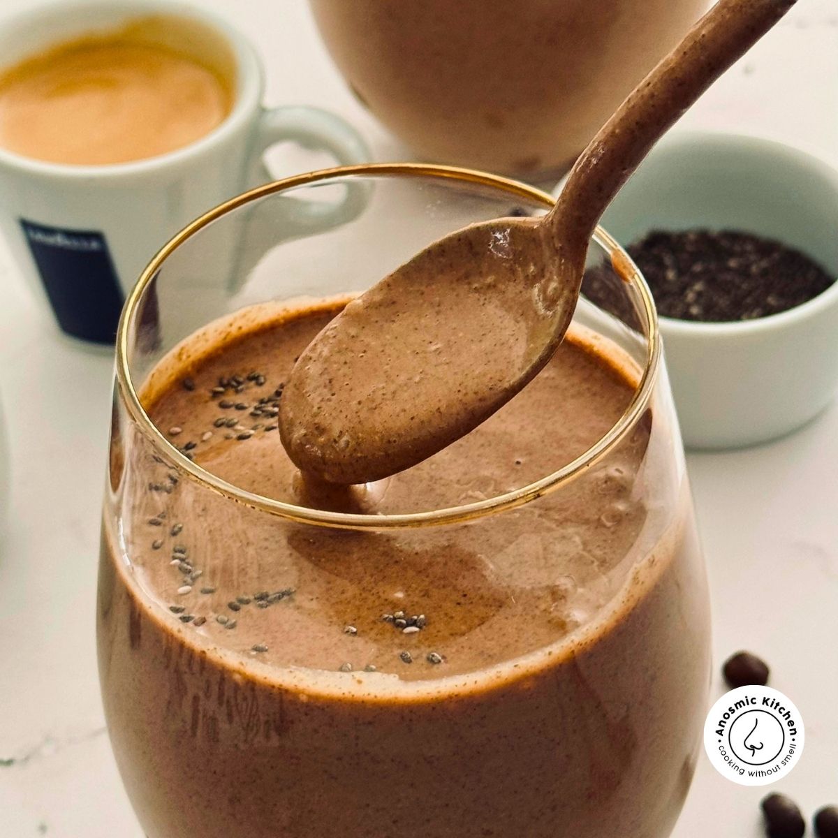 no banana almond butter coffee smoothie