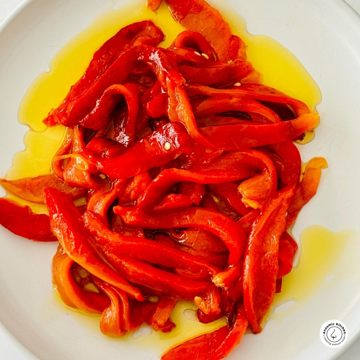 sliced roasted red peppers