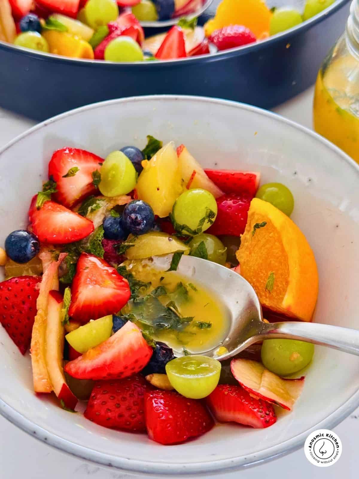 fruit salad in a bowl