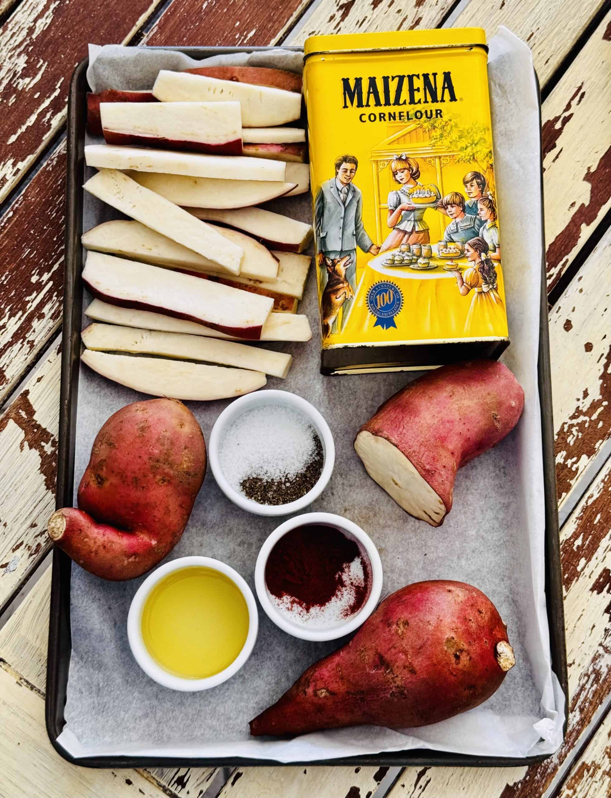 ingredients for sweet potato chips recipe