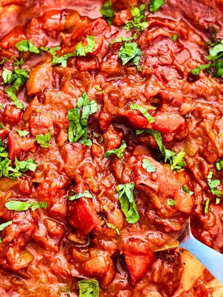 chunky onion and tomato recipe